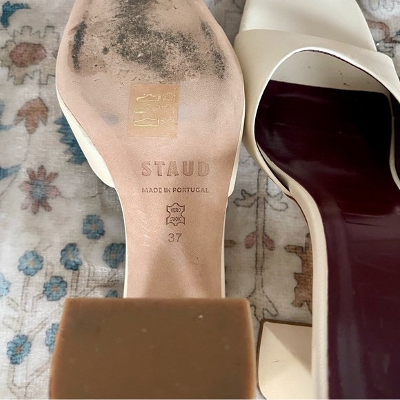 STAUD Off White Heeled Sandals - Picture 6 of 6